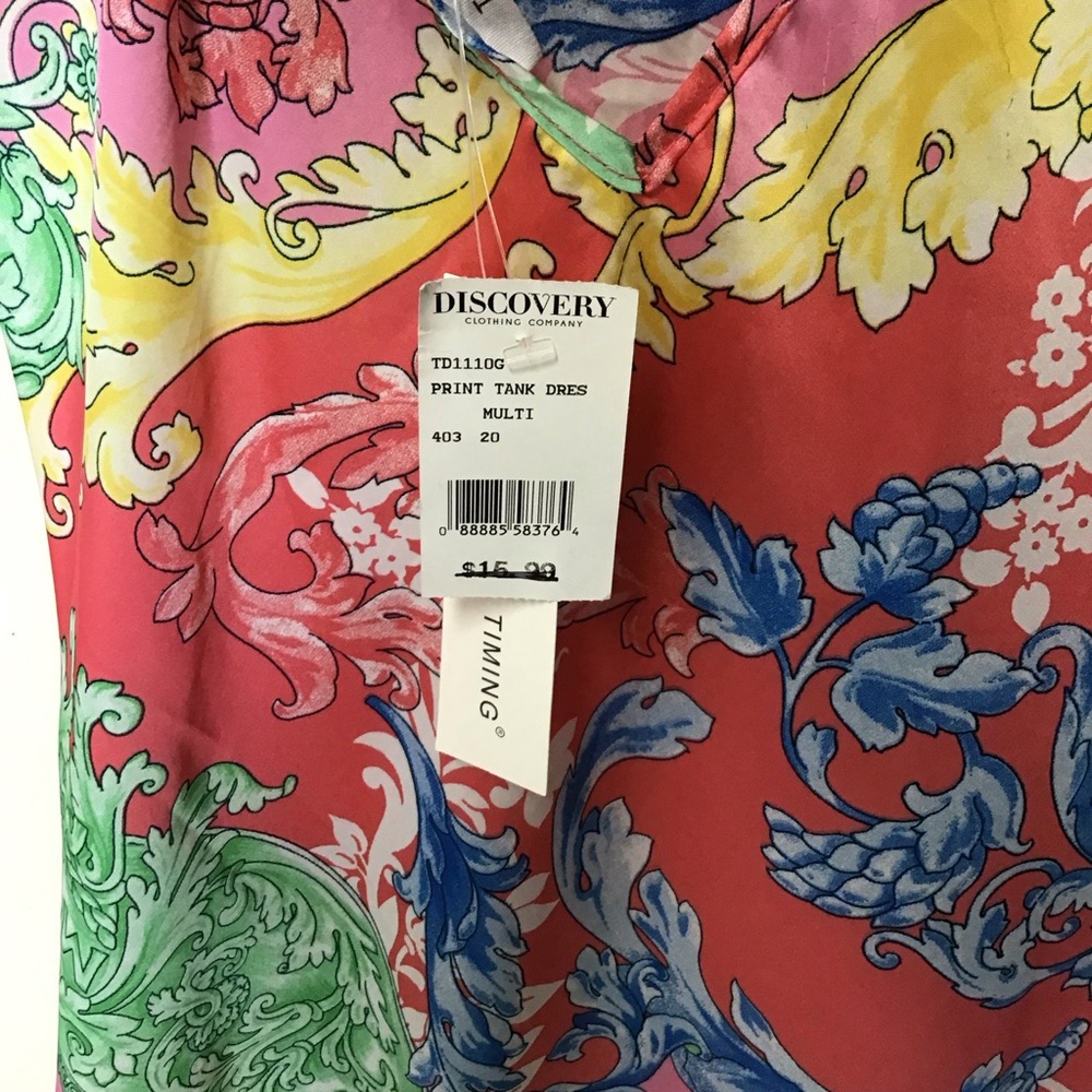 NWT Timing Size M Whimsigoth Baroque Floral 90s Slip Dress Lingerie Outerwear - Picture 4 of 10